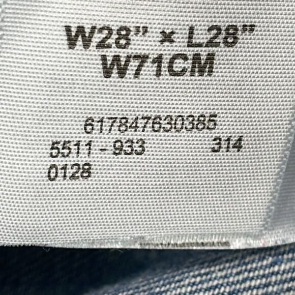 Levis Boys 511 Slim Fit Medium Blue Wash Denim Jeans Sz 16 28 x 28 - Picture 11 of 11